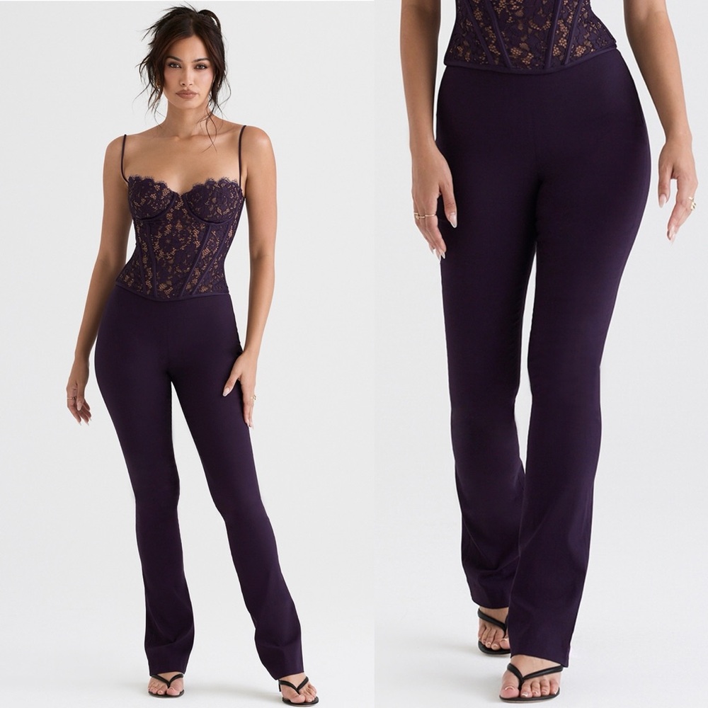 House of cb Laurel Night Shade High Waisted Trouser NWOT Size S